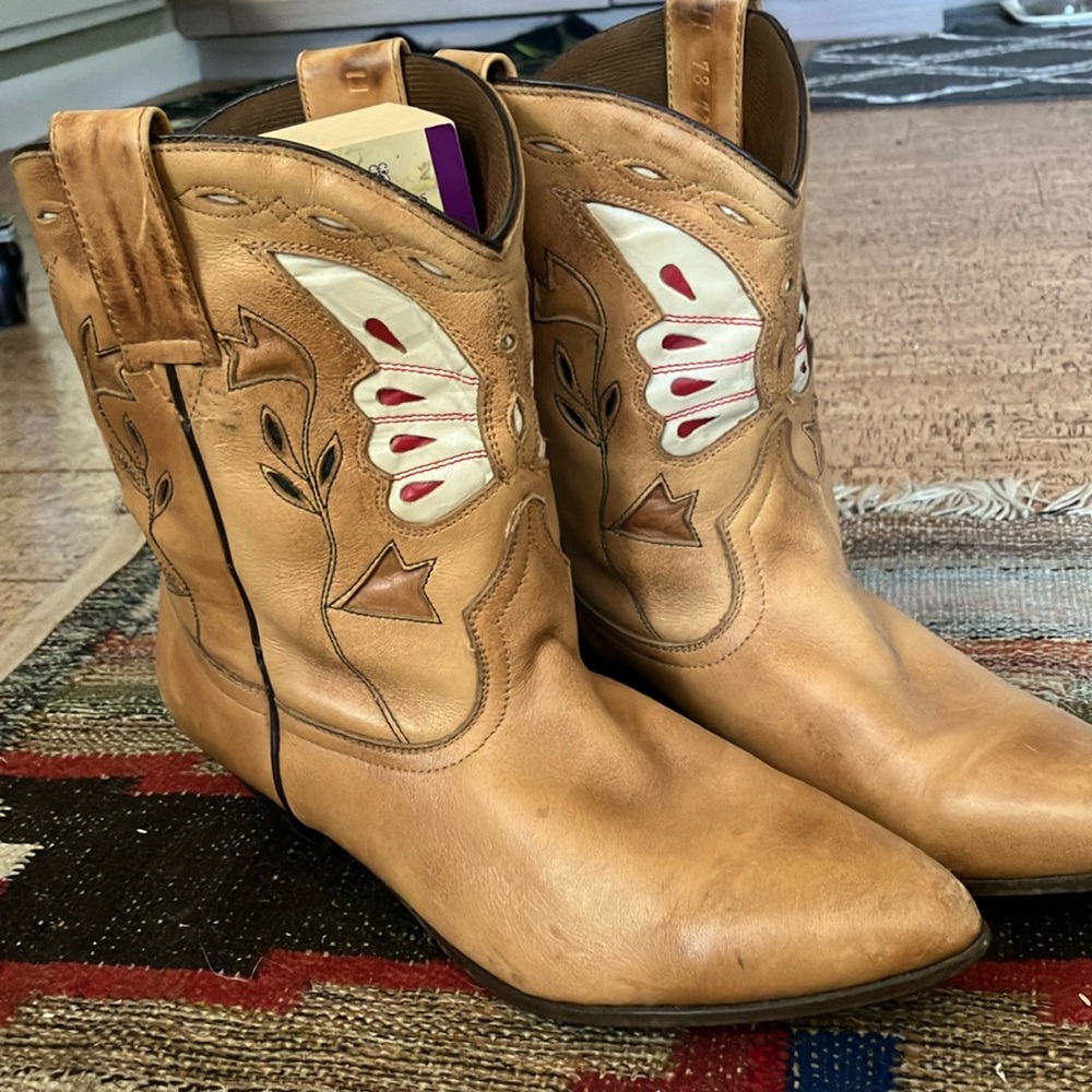 Butterfly cowboy boots